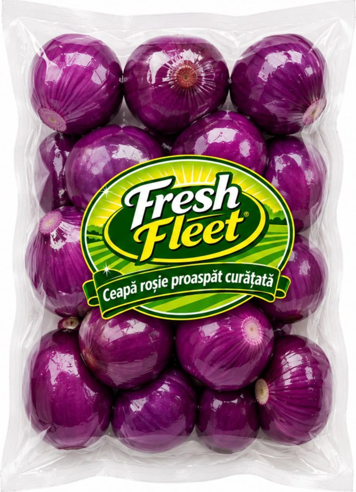 Pungă cu ceapă roșie proaspăt curățată Fresh Fleet